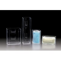 Plasdent ACRYLIC EARLOOP MASK BOX DISPENSER DOUBLE HORIZONTAL